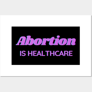 Abortion is healthcare - purple Posters and Art